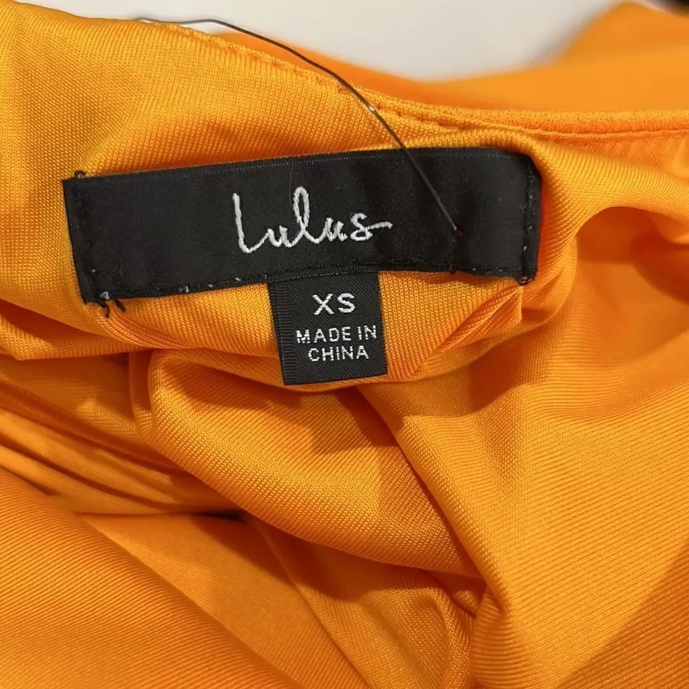 Lulu’s Orange mini dress size XS NWT